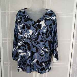 Chico's Cotton Knit Pullover Top XL